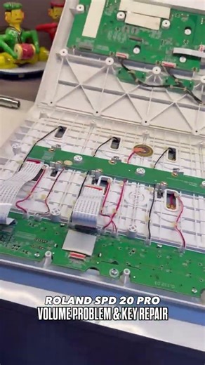 ROLAND SPD20 PRO REPAIR #spd20pro #roland #repairing #volume #rolandspd20pro #octapad #key #shorts