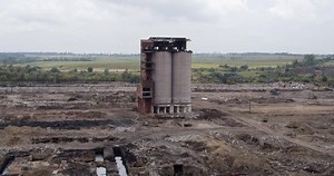 Old Concrete Silo Building Demolition By Stock Footage Video (100% Royalty-free) 1033264511 | Shutterstock