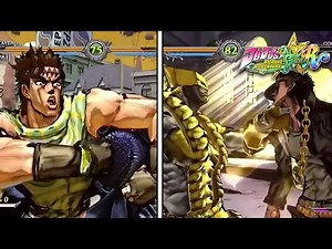 JoJo's Bizarre Adventure: All Star Battle R - Korean Gameplay (Joseph vs Josuke/DIO vs Jotaro)