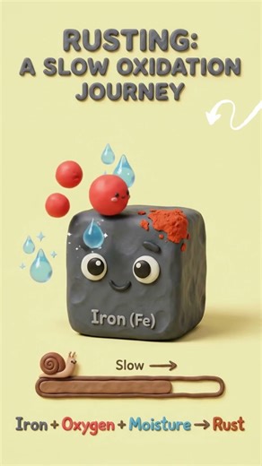 Why is Rusting a SLOW Oxidation? 🧪 | Class 10 Science Chapter 3 & 9 Revision