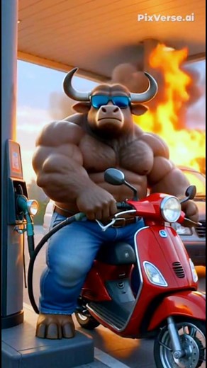 Explosion at the Gas Station 😨 | Funny Animal Animation #Short #funny #viral