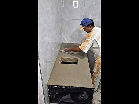 Concrete Kitchen Counter for Small Kitchens Using Tiles | Easy Method