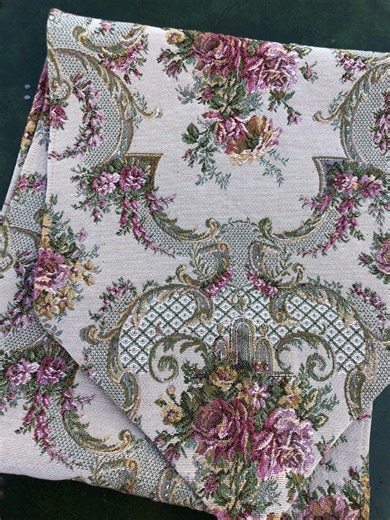Vintage Tapestry Table Runner Baroque Rococo Brocade Floral - Etsy