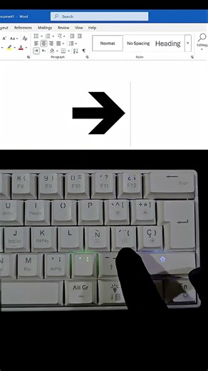 How to Insert Arrows in MS Word #ArrowsInWord #shortvideo