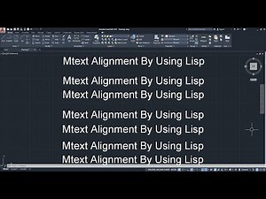AutoCAD's Lisp Align Text
