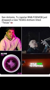 2.4M views · 36K reactions | San Antonio, Tx rapstar #RNBFOEMOB just dropped a new #TEXAS Anthem titled"Texas"  How Is It Sounding ⁉️ #texasmusicscene #texasrap #fyp #reels | Soy Tan Tejano | Facebook
