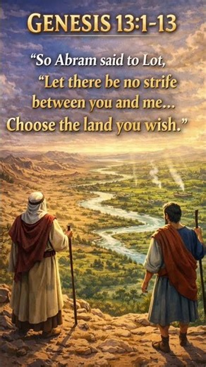 Genesis 13:1-18 | Abram & Lot Scripture Visual | Bible Story in One Image