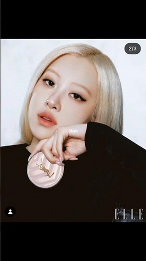 Rosé with her YSL products 👄 #rosé #blackpink