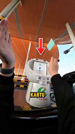 This Toll Gate Requires Drivers to Throw a Card