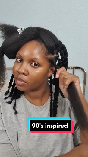 90's Inspired Rubber Band Loose Twist Tutorial