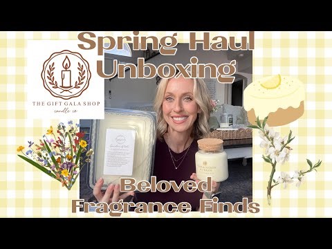 Spring Unboxing 🌸 Gift Gala Shop Haul | Cottagecore Candles, Wax Melts & Apothecary Jars 🕯️✨
