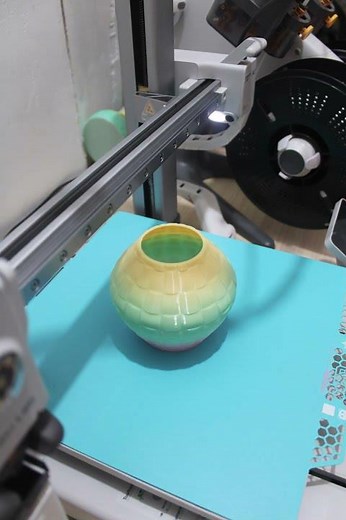 3D Print Timelapse: “Vlexis: Woven Texture Vase” 🧵✨ | Detailed Pattern (Bambu Lab P2S/A1 Combo)