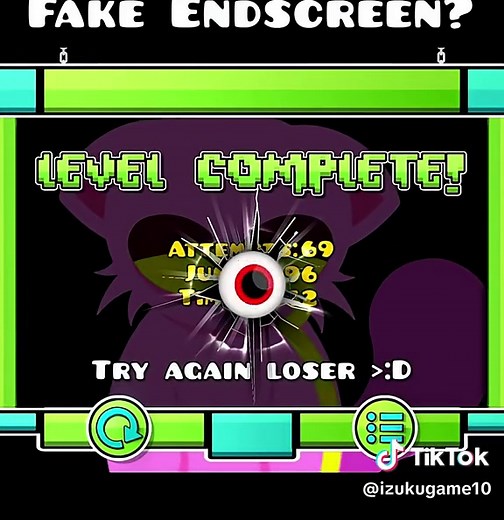 Exploring Fake End Screens in Geometry Dash