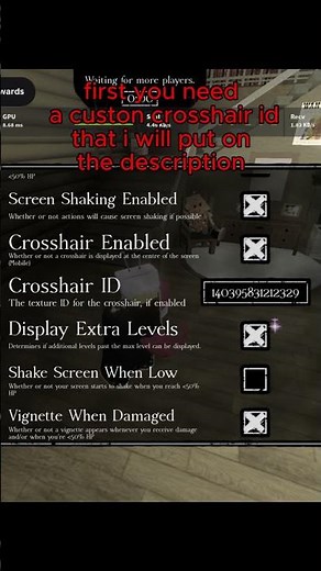 how to have custom crosshair on PC in forsaken #roblox #forsaken #robloxedit #custom #pc #laptop