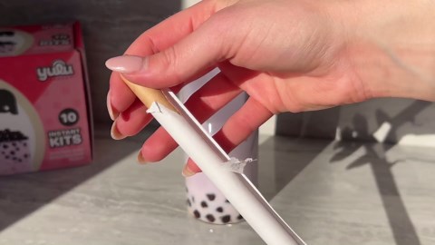 Boba Bundle Kit 10 Serv. Instant Bubble Pearl Variety Milk Tea Kit with Authentic Brown Sugar Tapioca Pearls by Yulu Foods - Ready in Under 1 Minute, Includes Paper Straws - Gift Box, Holiday (Classic, Taro and Strawberry)