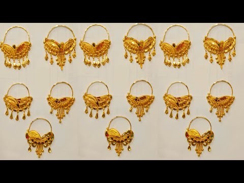 Beautiful gold bridal nathiya design with price|| light weight golden nathiya design|| nath design||