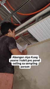 2.2M views · 7.6K reactions | Pag kabit NG pvc ceiling #construction #carpenter | Ang probinsyanong panday | Facebook
