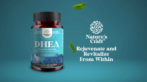 DHEA Supplement for Women & Men - Pure DHEA 50mg for Hormone Balance, Improves Mood Stability, Brain Function, Immune System, Energy & Fertility - Dehydroepiandrosterone Capsules for Adults - 120 Ct