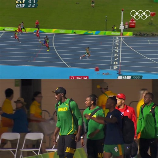 38K views · 25K reactions | Can you imagine setting a world record in athletics right in front of Usain Bolt? 勞  Wayde van Niekerk knows what that feels like, from when he obliterated the 400m WR at Rio 2016 with his time of 43.03 seconds! World Athletics | Wayde van Niekerk | #OMEGAOfficialTimeKeeper | Olympics | Facebook