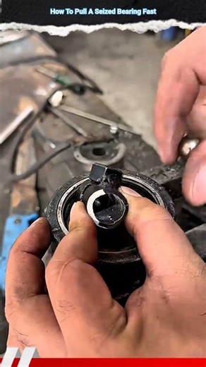 How To Pull A Seized Bearing Fast #shorts #mechanic #tricks