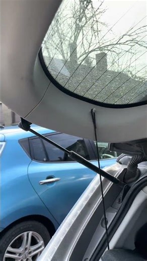 Nissan Leaf rear wiper motor access, boot inner trim removal #automobile DIY