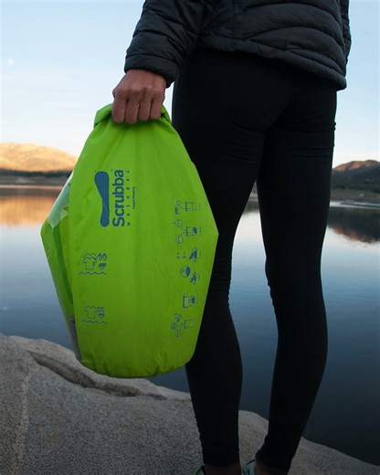 Meet the Scrubba Wash Bag: Your laundry machine for travel, camping, or adventure on the go. Wash your clothes in just minutes using nothing but water and soap 🧼⛰ HOW TO USE YOUR SCRUBBA Simple 6-Step Guide 1️⃣ Add Clothes, Water & Soap 2️⃣ Roll & Clip 3️⃣ Deflate 4️⃣ Rub & Scrub 5️⃣ Rinse 6️⃣ Dry & Go Shop instore and online. | Destinations Outdoor & Travel