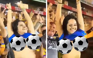 Mexican Soccer Fan Flashes Stadium After Team Scores Game-Winning Goal