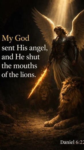 🔥 God Shut the Lion’s Mouth for Me! | Daniel 6:22 #youtubeshorts #shorts #subscribe #viral #jesus
