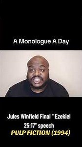 A Monologue A Day ( Ezekiel 25:17 speech, Pulp Fiction) #pulpfiction #quentintarantino