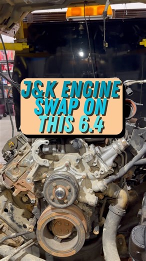 Here’s a little bit on the J&K Engines swap we’re doing on this 6.4 Powerstroke!! • { #engineswap #newengine #64powerstroke #powerstroke #dieselmechanic } | Smith's Diesel Performance