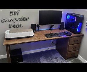 DIY Computer Desk | Cable Management, Storage, LED's