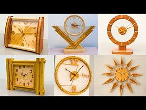 6 Most Loved Beautiful Wooden Clock Models //// DIY Simple Art Wooden Clocks At Home