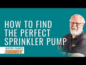 How to Choose a Sprinkler Pump