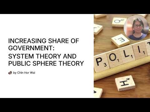 INCREASING SHARE OF GOVERNMENT: SYSTEM THEORY AND PUBLIC SPHERE THEORY