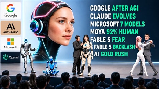 AI Shocks Again: Google Post-AGI , New Claude, Microsoft 7 AI, 92% Human Robot, Fable 5 Backlash