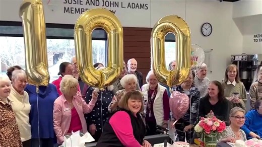 Dallas YMCA celebrates senior swimmer’s 100th birthday