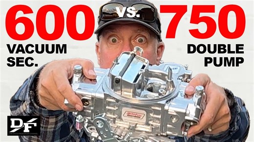 Common Carburetors Tested! DOUBLE PUMPER Vs. VACUUM SECONDARY, 750 vs. 600 CFM Carburetors. Which One Is Better? - BangShift.com