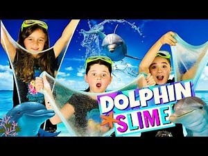 GLITTER SLIME RECIPE! How to Make MAGICAL DOLPHIN SLIME with Sparkly Glitter!