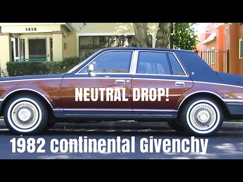1982 Lincoln Continental Givenchy. NEUTRAL DROP!