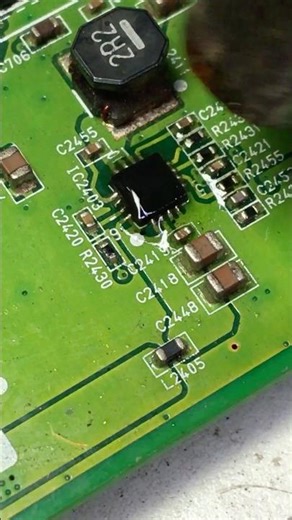 Tiny Chip, Big Fix! TV Repair 🚀💪 #shortsfeed #electronic #repair #shorts #shortvideo