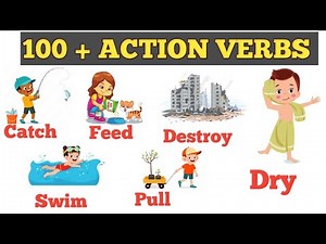 100 Action Verbs (Fun Learning!) | In English |