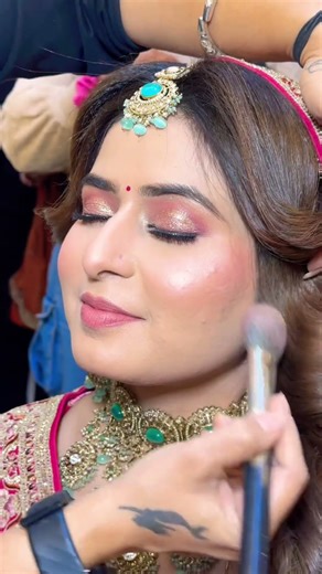 #chandigarhmakeupartist ##bride #Tricity make-up artist#Asian Bride#trending bridal Make Up ￼