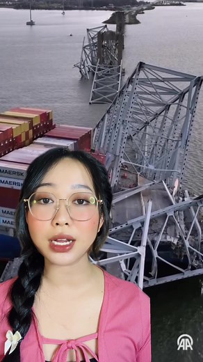 Key Bridge collapsed #bridge #collapse #fypシ゚viral #fyp #tiktok #viral