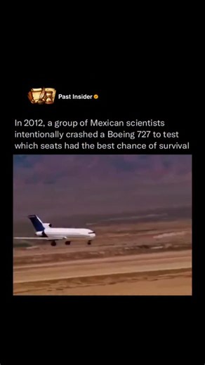 Past Insider on Instagram: "In 2012, a Boeing 727 was intentionally flown into the Sonoran Desert in Mexico to provide scientists with a rare, full-scale look at a plane crash. This $1.5 million experiment, filmed for Channel 4 and Discovery, remains one of the most significant controlled crashes in aviation history, offering data that laboratory simulations simply could not provide. follow @PastInsider for more ### The High-Stakes Pilot Escape The mission involved a daring plan where a human cr