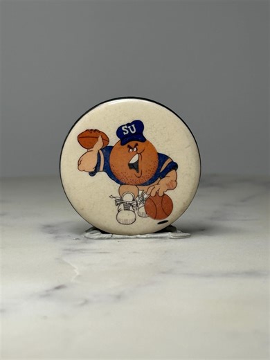 Syracuse University Orange Mascot Pin: Enamel Sports - Vintage College Accessory - Etsy