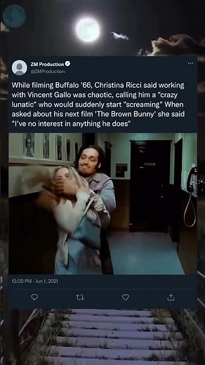 🎬 Christina Ricci on Vincent Gallo’s Chaotic Set Experience During Buffalo ’66 😳🔥