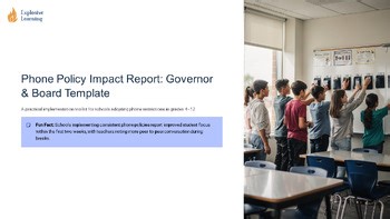 Phone Policy Impact Report Governor Board Template Implementation Toolkit Gra...
