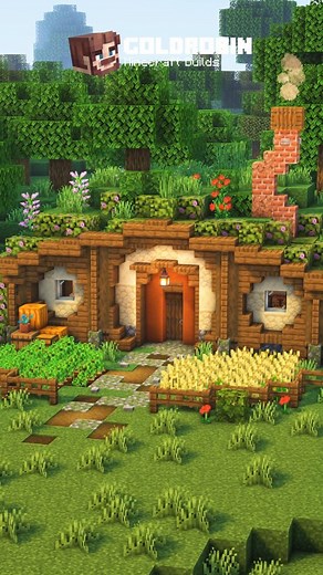 Goldrobin on Instagram: "Minecraft Hobbit Hole , Tutorial on YouTube: Goldrobin (Link in Bio) .  Everything is built by me!  Ressourcepack: Minecraft  Shader: Complementary . Tags: #minecraft #minecraftbuilds #gaming #minecraftdaily #minecraftarchitecture #minecraftart #minecraftmemes #minecraftcreation #minecraftdesign #minecrafthouse #gameart #minecraftedit #minecraftpc #mojang #minecraftbuilding #hobbit #hobbithole #hobbthouse"