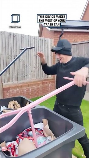 Crush Trash in Seconds – Manual Metal Trash Compactor in Action! #diy #ecofriendlysolutions