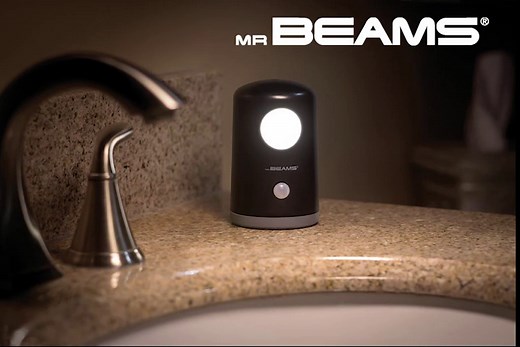 Beams MB750 20 Lumen LED Wireless Battery Powered Portable Motion Sensing Nightlight, 1-Pack, White